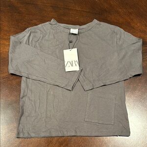 Zara Kids’ Gray Long Sleeve Shirt